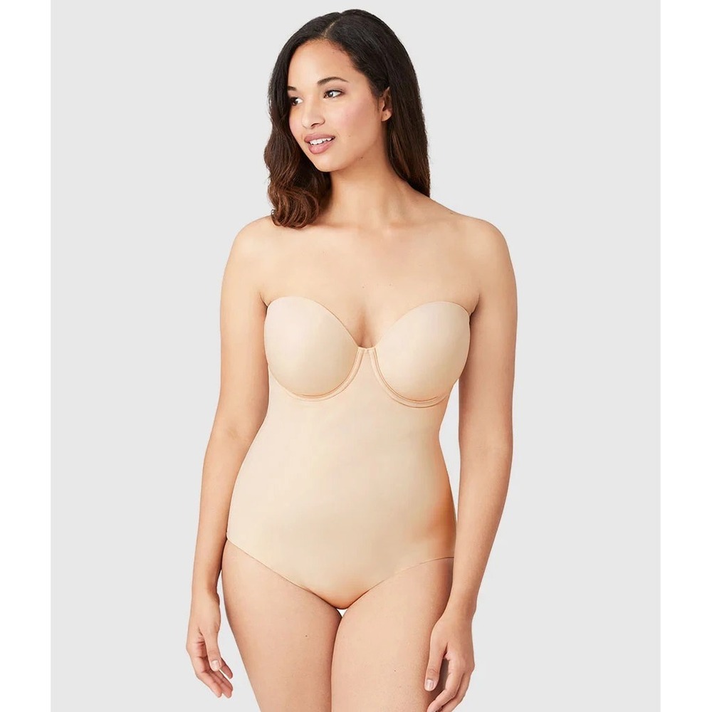 Wacoal Women's Red Carpet Strapless Shaping Bodybriefer Naturally Nude 34C 34 C